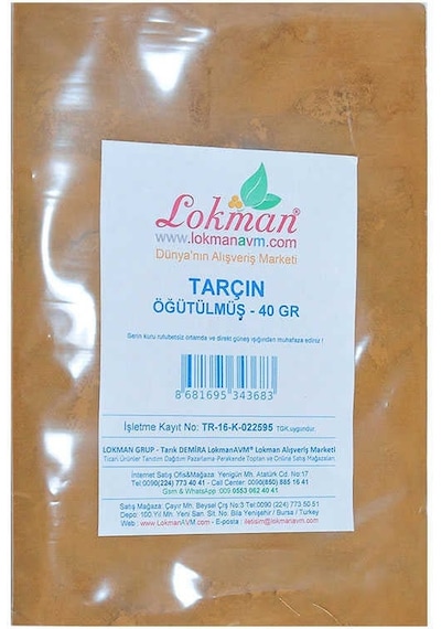 Tarçın Öğütülmüş Doğal 40 Gr Paket