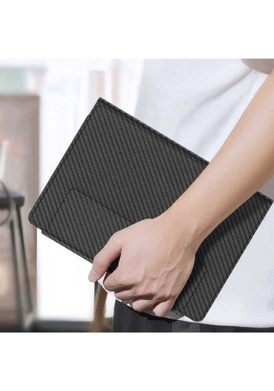 Samsung Uyumlu Galaxy Z Fold 3 Kılıf Standlı Bluetooth Klavyeli Zore Kıpta Keyboard Set Kılıf Siyah