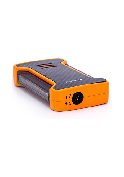 Tek Torch Pürmüz Karbon Desenli Turuncu Puro Çakmağı - Tr7267