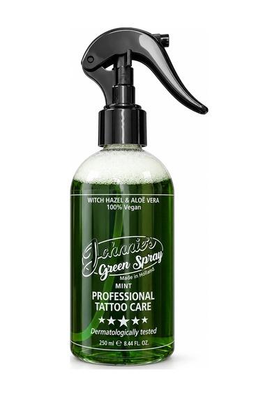Johnnie's Green Sprey 250 Ml Vegan Mint Dövme Temizleme Ve Rahatlatıcı Sprey