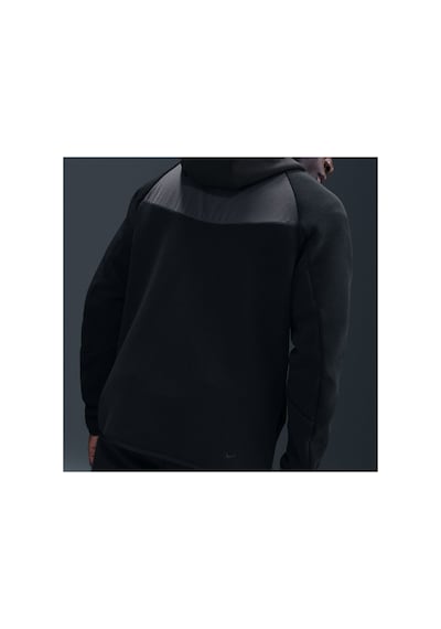 Nike Tech Fleece Mix Windrunner Hoodie Erkek Sweatshirt Siyah