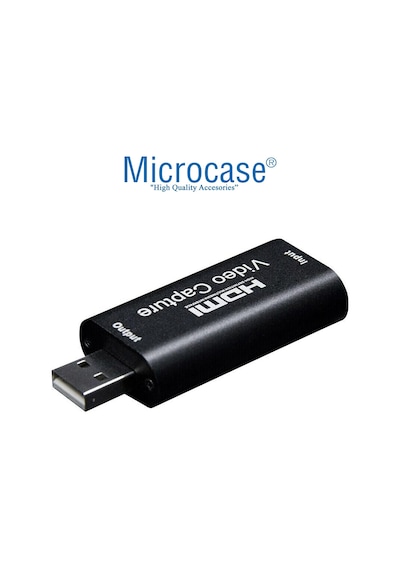 Usb 2.0 Hdmı Video Capture Video Kayıt Ekran Aktarma Adaptörü - Siyah Al2623
