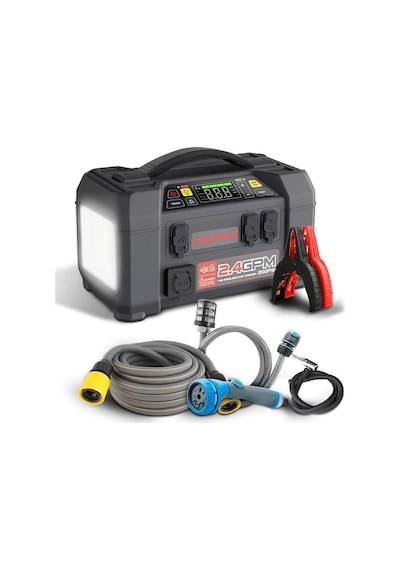Lokithor Aw401 12v 2500amp Li-polimer Akıllı Akü Takviye + Pompa + Basınçlı Yıkama + Powerbank + Led