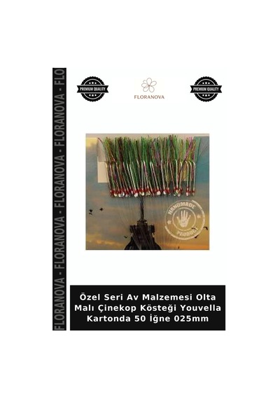 Özel Seri Av Malzemesi Olta Malı Çinekop Kösteği Youvella Kartonda 50 İğne 025mm 66