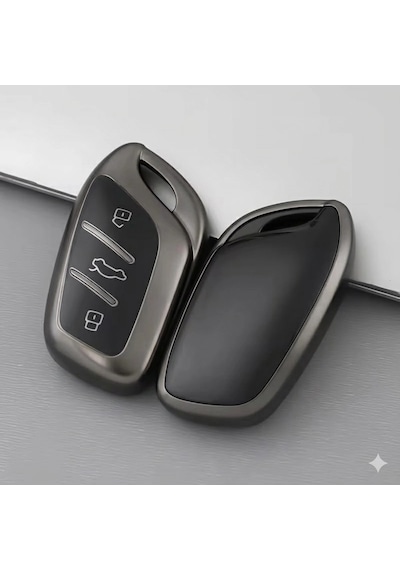 Mg Hs-zs Uyumlu Smart 3 Buton Silikon Oto Anahtar Kumanda Kabı Kılıf Füme
