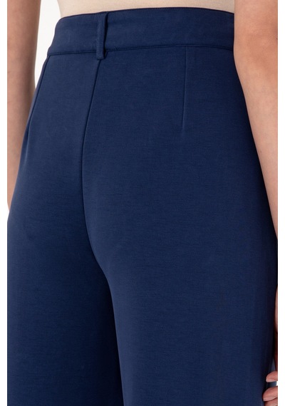 U.S. Polo Assn. Kadın Lacivert Modal Karışımlı Loose Fit Örme Pantolon 50308640-VR033
