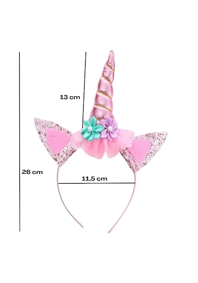2 Parça Set Takım Kanat Unicorn Taç Peri Pembe Parlak Parti Kostüm Aksesuar Etkinlik Kız Çocuk