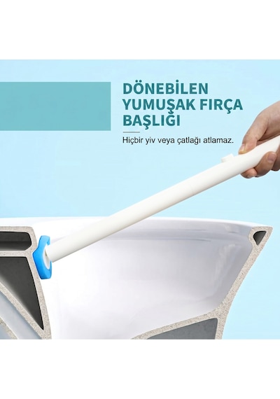 8 Adet 1 Paket Okyanus Premium Deterjanlı Tek Kullanımlık Tuvalet Temizleme Süngeri Duvara Mon