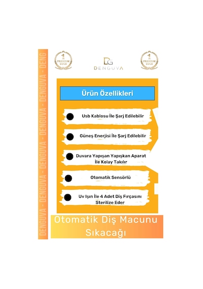 Dişfırçasıtutucusu Güneş Enerjili Akıllı Sterilizatör Diş Macunu Dispenseri Delmesiz Pratik 4 Adet Çok Renkli