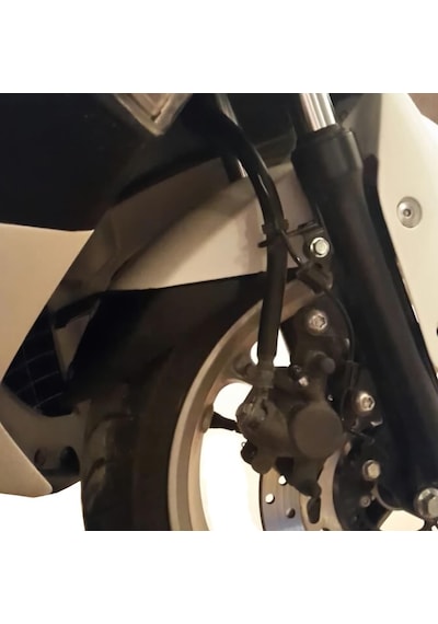 GP Kompozit  Yamaha NMAX 125 / 155 2015-2024 Uyumlu Ön Çamurluk Uzatma Siyah