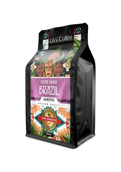 Livy Coffee Brazil Santos Yöresel Filtre Kahve 250 G