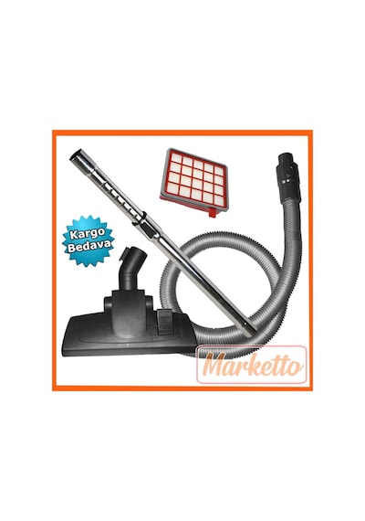 Fakir Range Electronic Turbo Süpürge Hortumu Seti Hepa Filtre