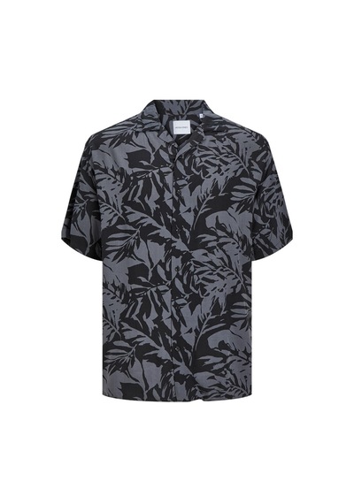 Jack & Jones Jack&jones Jjguru Monochrome Aop Resort Shırt Ss12249210 Siyah-2 001