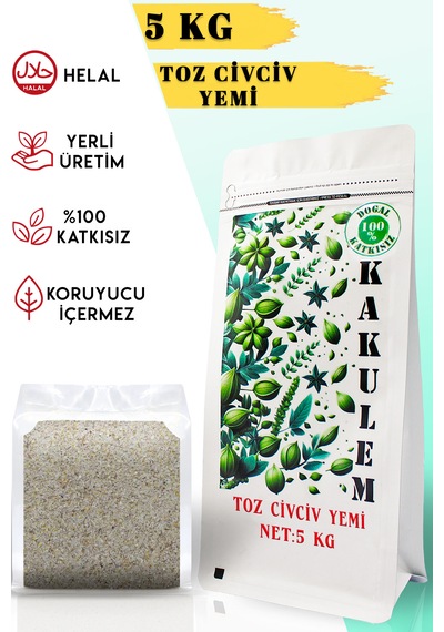 Kakulem Sertifikalı Bıldırcın Ördek Tavuk Toz Civciv Yemi 5 Kg