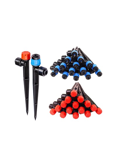 Tr 32'li Paket Yeni Kolay Bağlantı Damla Yayıcı Spreyler 1/4 Damla Sulama Borusu 16 Adet Hızlı Bağlantı Vericil