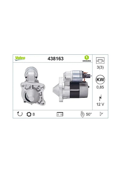 Renault Megane 2 Mars Motoru 1.6 2003-2010 Valeo 438163