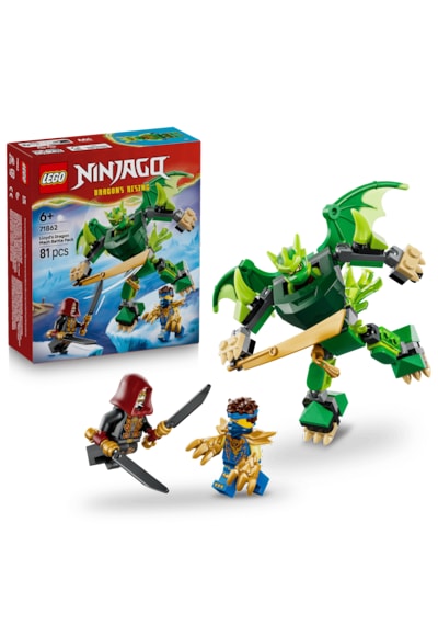 LEGO® NINJAGO® Lloyd’un Ejderha Robotu Savaş Paketi 71862 - 6 Yaş ve Üzeri için 3 Minifigür İçeren Oyuncak Yapım Seti (81 Parça)