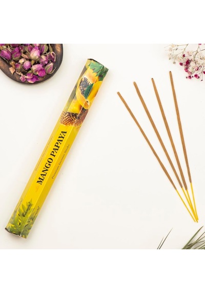 Aromatika Mango Papaya Aromalı Premium Çubuk Tütsü