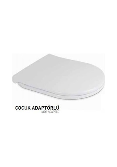 Nkp Twin Çocuk Adaptörlü Yavaş Kapanır Klozet Kapağı 0350