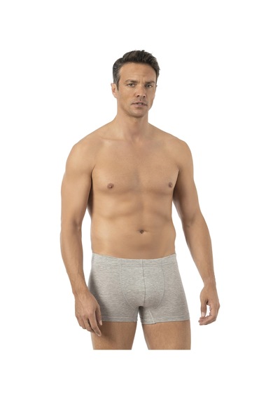 Özkan Underwear Özkan 12024 Erkek Pamuklu Likralı Süprem Esnek Rahat Boxer Şort Gri Melanj