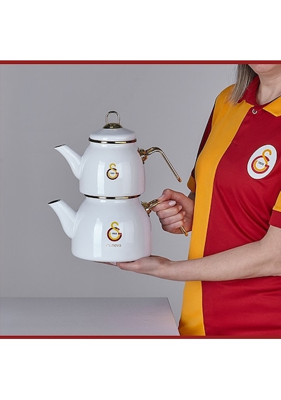 Neva N3469 Galatasaray Klasik Logo Çaydanlık Kırmızı - Sarı