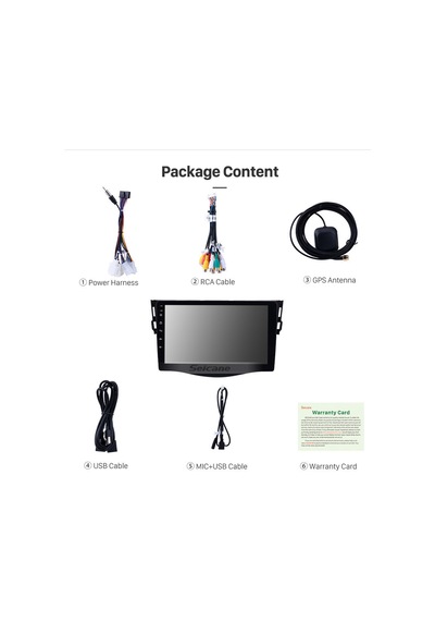 Toyota Rav4 2007-2011 Multimedya Navigasyon Usb Kamera Carplayer 4 Ram