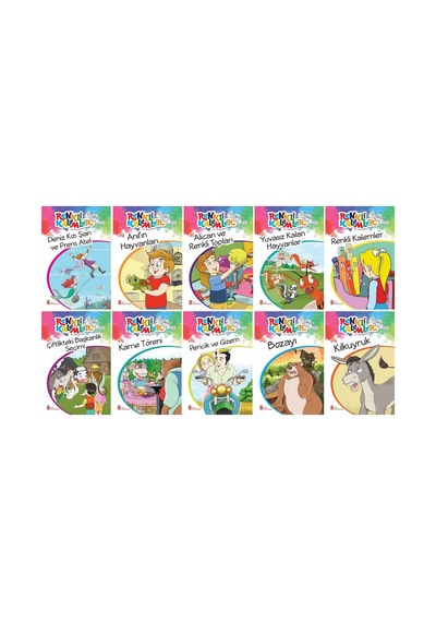 2.sınıf Okumayı Sevdiren Renkli Resimli Hikayeler 8 - 10 Kitap