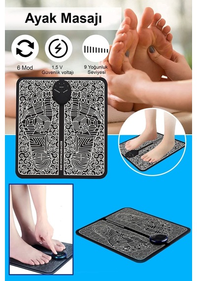 Ems Ayak Masaj Pedi Foot Massager Titresimli Refleksloji Masaj Aleti