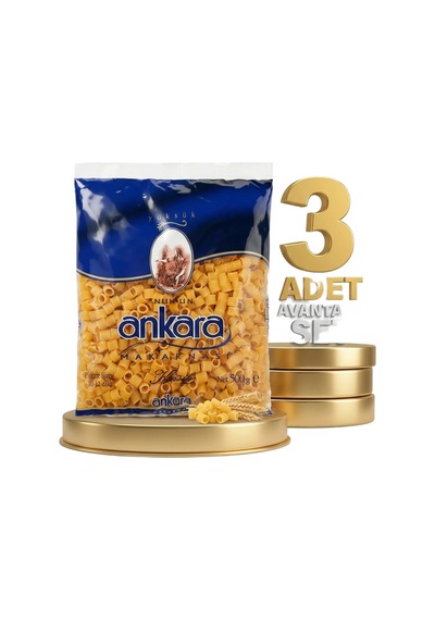 Ankara Yüksük Makarna 3x500 Gr