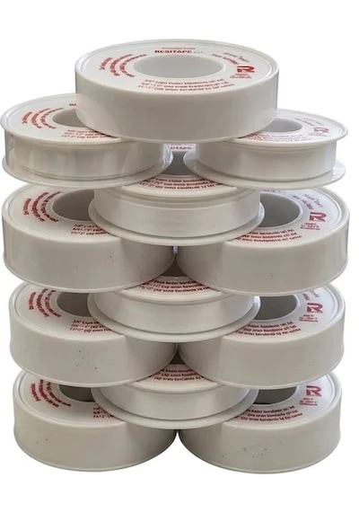 Resiflon Resitape Teflon Bant 250 Adet - 12 Mm X 0.076 Mm X 12 Metre