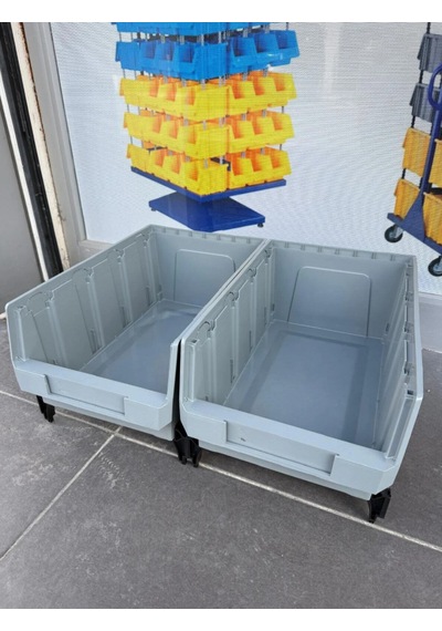 10'lu Modüler Plastik Avadanlık Kutusu Seti İstiflenebilir Organizer Kasa Px-400 Yükseltme Pimli