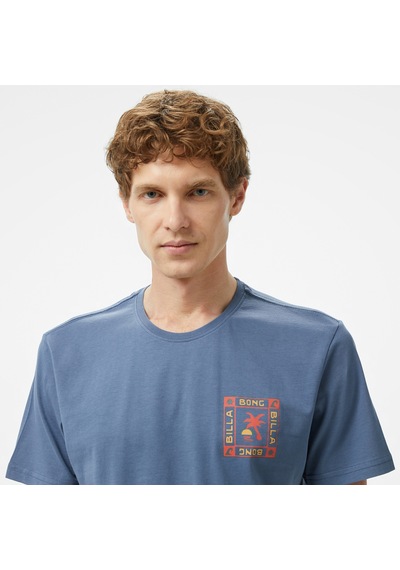 Billabong Window Premium Erkek Mavi T-shirt 24a351507 Mavi