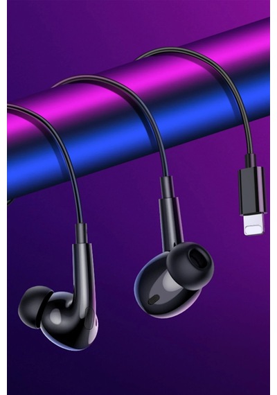 Hoco. M111 Pro Lightning Dijital Mikrofonlu Kablolu Kulaklık - Siyah Diğer