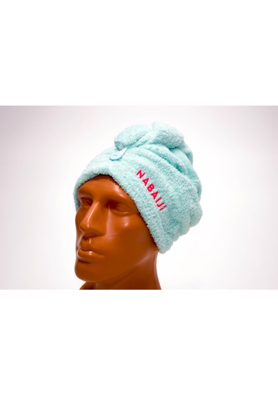 Mikrofiber Saç - Baş Havlusu - Açık Turkuaz  Nabaiji Meridyendukk