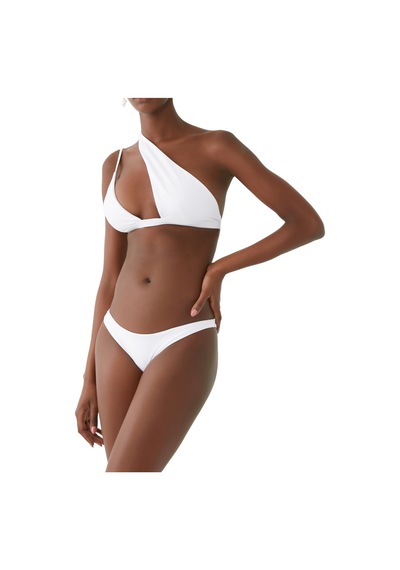 Lea The Label Tek Omuzlu Bikini Üstü Beyaz
