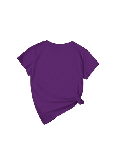 Uyguntarz Unisex Kesinlikle Hayır. Tasarım Basklı Tshirt Mor
