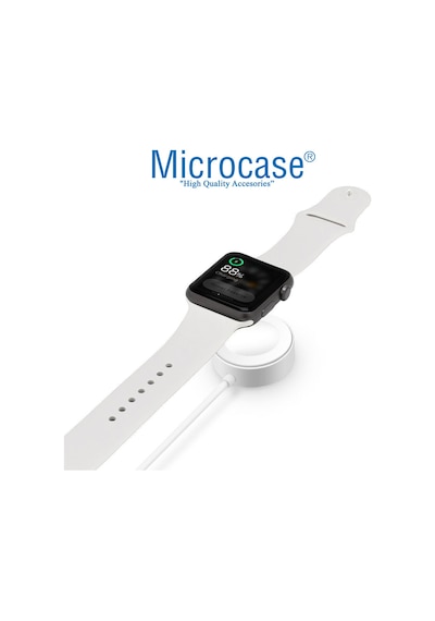 Microcase Apple Uyumlu  Watch Ultra Manyetik Şarj Kablosu 1m AL3073 Beyaz