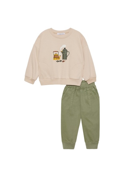 Xo Kids Kız Çocuk Pantolon 9ay-4 Yaş 57609 Haki