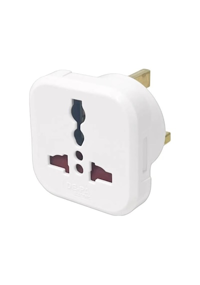 Depa 11108-uk Topraklı İngiliz Erkek Universal Priz Dönüştürücü - G Tipi Unıversal Çevirici Adaptör