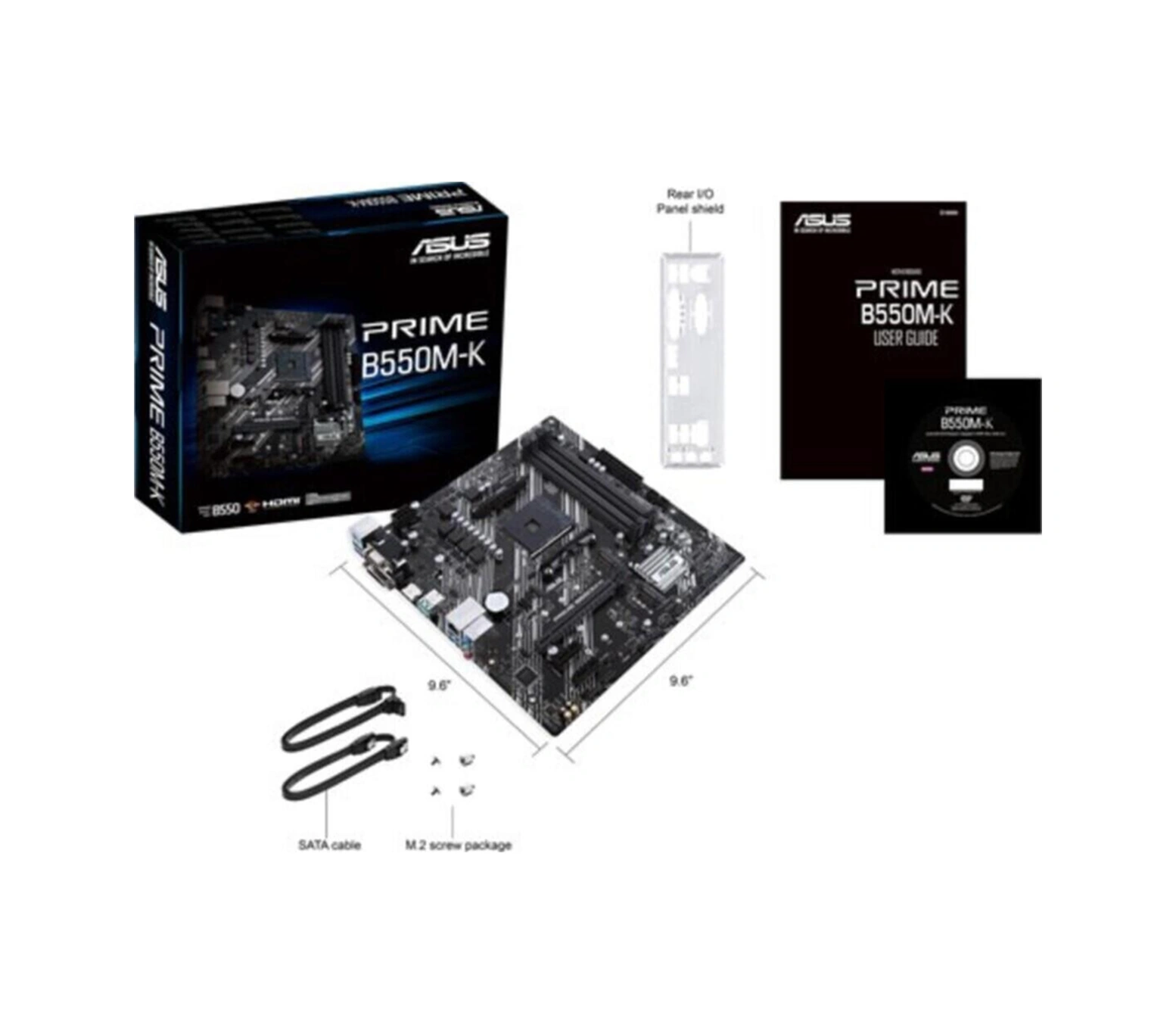 Prıme B550m-k Hdmı Dvı D-sub Usb3,2 M.2 Am4-113978
