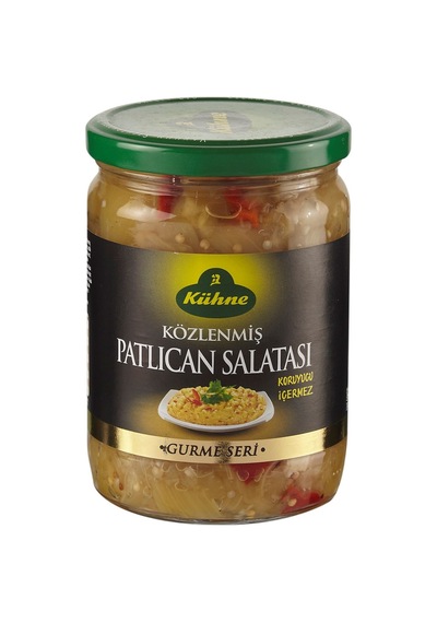 Kühne Közlenmiş Patlıcan Salatası 520 G - Közlenmiş Biber Uyumu 2'li Ekonomik Paket - 2 Adet Tarı