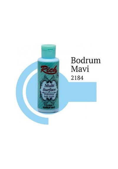 Rich Multi Surface Akrilik Boya 120 Cc Bodrum Mavi 120-2184