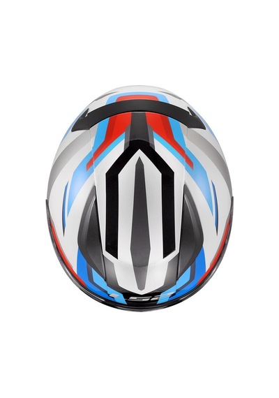 Ls2 Rapıd 2 Hyper Kapalı Kask Beyaz - Mavi - Kırmızı Diğer
