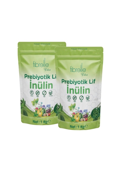 Fibrelle Doğal Saf İnülin Hindibağ Prebiyotik Lif 2 x 1 KG