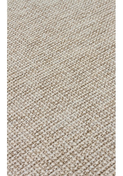Bespoky Modern Düz Koridor Halısı Kilim Ekru - Vizon Kahve