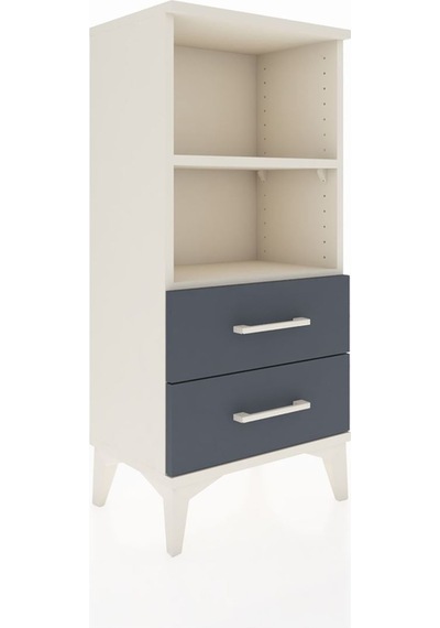 Arges Komodin 2 Raflı 2 Çekmeceli 44x30x96 Aytaşı-antrasit Aytaşı
