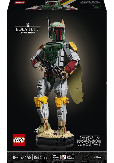 LEGO® Star Wars™ Boba Fett™ 75455 - Yetişkinler için Aslına Uygun Detaylar İçeren Dekoratif Model Yapım Seti (1544 Parça)