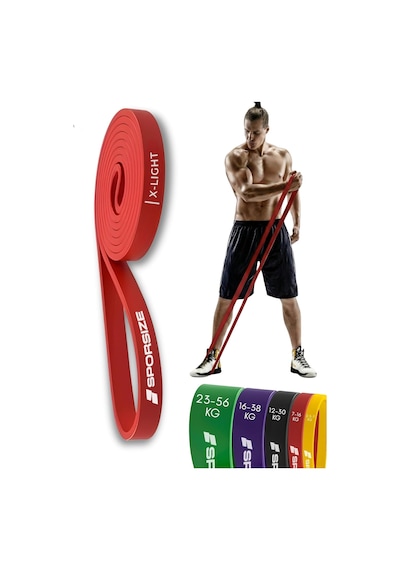 Sporsize Profesyonel Direnç Bandı Tekli Güçlü Lateks Loop Band, Fitness, Crossfit, Pilates Ve Ev Egzersizleri İçin Genel