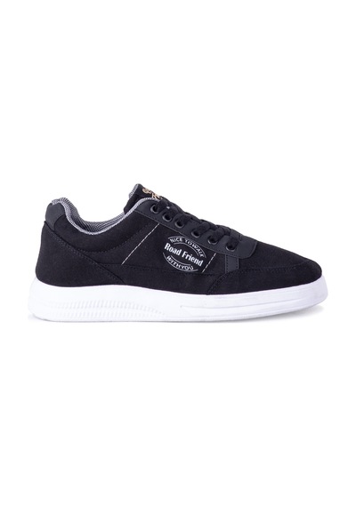 Ghattix Erkek Keten Sneaker Yazlık Mevsimlik Ayakkabı Siyah Siyah Siyah Siyah
