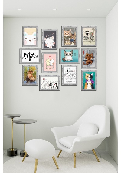 Modern Style 12 Parçalı Mdf Tablo Mck088 Çok Renkli - 713706403 Çok Renkli